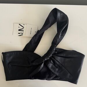 Zara  Leather Bandeau